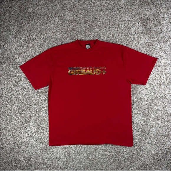 Marithe Francois Girbaud Other - Vintage Marithe Francois Girbaud XXL Red Distressed Logo Tee Y2K Hip Hop Skate